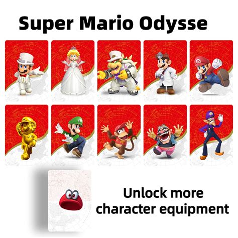 mario odyssey nfc cards|mario odyssey amiibo unlockables.